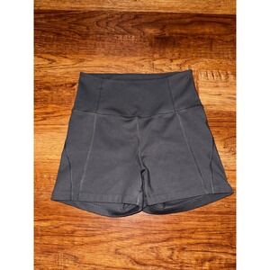Girlfriend Collective High-Rise Compression Shorts Gray Athletic Yoga Womens S
